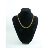 Ladies 9ct Gold rope necklace 11.g total weight