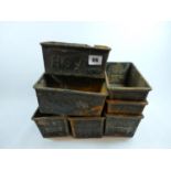 8 Vintage Hovis Bread Tins. Condition - Some rusting