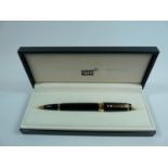 Montblanc Boheme Rouge Rollerball Pen BN1288537 with Synthetic Set Ruby and gold plated trim, boxed