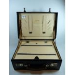 Fine Macarthys fitted ladies writing case with metal fittings
