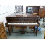 Eavestaff of London Mahogany Baby Grand Piano