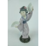 Lladro figure of 'Madame Butterfly' Model 01004991. Condition - Good Overall