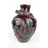 Boxed Royal Doulton Archives Sung Ware 'Kowloon Dragon Vase' BA4 87 of 150 with certificate, 28cm in