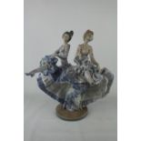 Lladro 'Can-Can' figurine, Sculptor: A Salvador Debon. Model 01005370, Introduced in 1986 and