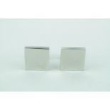 Pair of Good Quality Mulberry White Metal Cufflinks