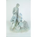 Rare Lladro figural group 'Couple Pastoral' Model 01004669 Retired 1978. Condition - Good Overall