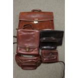 Collection of assorted Good Quality Leather Bags and Satchels