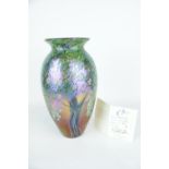Limited Edition Okra 'Eventide' pattern vase dated 1998 Number 20 Edition Size 150 designed by