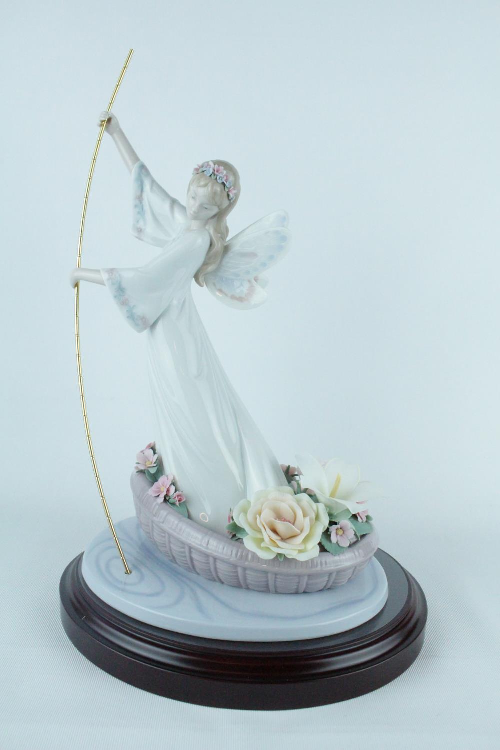 Lladro 'Enchanted Lake', Limited Edition 2320 of 4000, Sculptor: Juan Coderch, Artist: P. Perez.