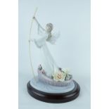 Lladro 'Enchanted Lake', Limited Edition 2320 of 4000, Sculptor: Juan Coderch, Artist: P. Perez.