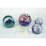 Okra Paperweight 'Nekton'98' Limited edition 9 of 25 signed by Richard Golding with certificate,