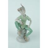 Rare Signed Lladro 'Peter Pan', Limited Edition 569 of 2000, Stamped Official Disneyana Convention