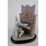 Signed Lladro 'Young Bach', Limited Edition 2330 of 2500, Sculptor: Juan Coderch, Artist: Alfredo