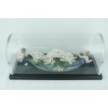 Lladro 'Floral Enchantment' under glass dome, Limited Edition 32 of 300, Sculptor: . Model 01011796,