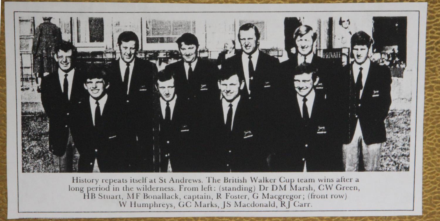 A rare 1971 Walker Cup scorecard signed by the entire Great Britain & Ireland team. The signatures - Image 5 of 5