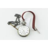 Edwardian 'The Ludgate Watch' by J W Benson in Silver case, with assorted watch keys