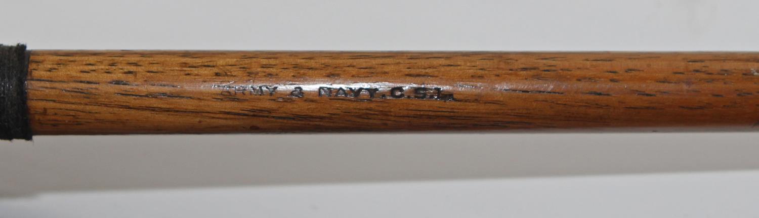 A fine Army & Navy CSL long nose putter made c1880. Stained beach wood shaft with makers stamp - Image 4 of 5