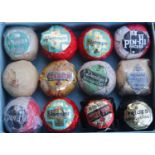 Twelve Wrapped 1930's & 1940's Golf Balls to include Dunlop Goblin, AE Penfold Bromford Autograph,