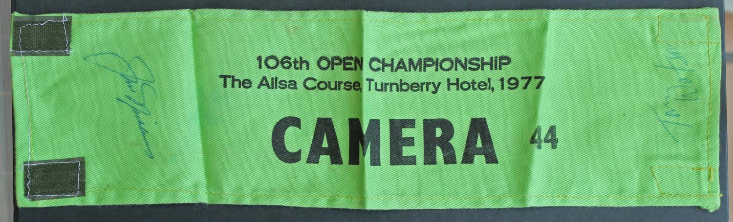 1977 Open Championship played at Turnberry became known as the "Duel in the sun". Offical Camera arm