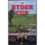 A 1957 Ryder Cup programme, still retaining tear off order of play coupon. In very good condition.