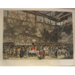 The Interior of the Fives Court, with Randall and Turner Sparring. Engraved by C[harles] Turner