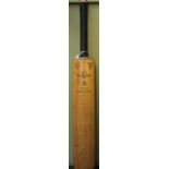 Rare full sized Nicolls Crusader bat hand signed in 1959 by the England, India, Glamorgan,