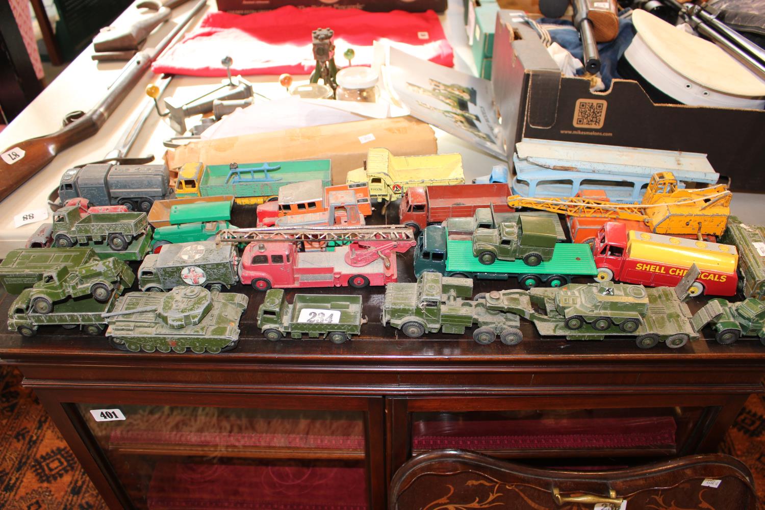 Large collection of Playworn Dinky, Mostly Military and other Dinky