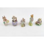 Set of 5 Royal Albert Beatrix Potter Figurines