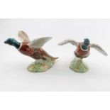2 Beswick Pheasant models One with winged outstretched, no. 850 & One with Wings up no.849