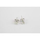 Pair of 18ct White Gold Diamond Studs total 1.41ct approx I/J I1