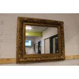 19thc Ornate Gesso Framed mirror with original mirror 54 x 43cm