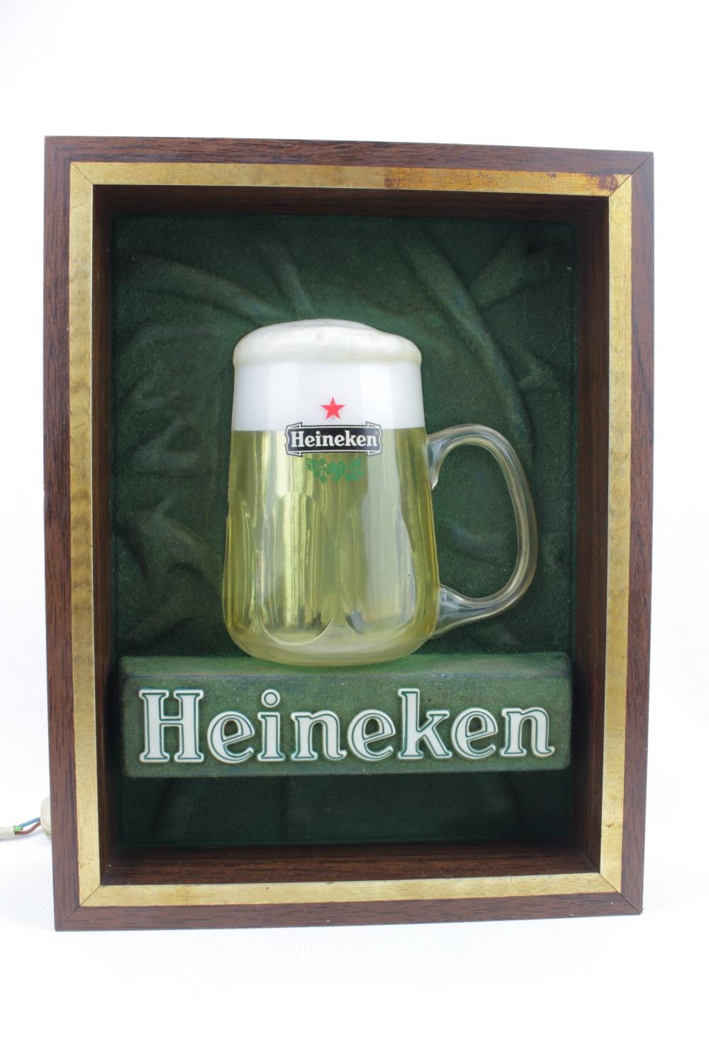 1950s Original Heineken Bar Top Advertising Light