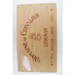 Wooden case of 2006 Domaine de Chevalier 6 Bottles