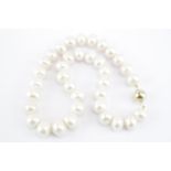 Good Quality Ladies Cultured Pearl Necklace of 36 Baroque Cultured Pearls 1.25cm average size set on