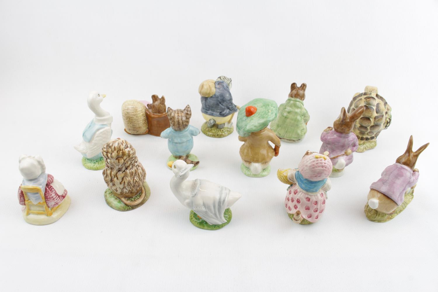 Collection of 13 Beswick Beatrix Potter Figurines mostly with brown backstamps - Image 2 of 3