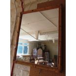 A bamboo effect mirror.