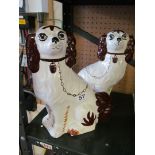 A pair of Staffordshire dogs