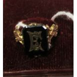 A mourning ring.