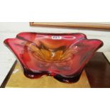 A large Murano Art glass dish.