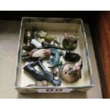 A collection of miniature animals and other ornaments