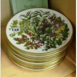 Twelve Franklin Mint plates.