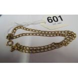 A 9ct gold chain.