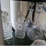 Two pairs decanters