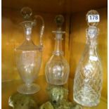 Three decanters