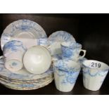 A Staffordshire teaset