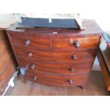A 19th Century mahogany bowfront chest