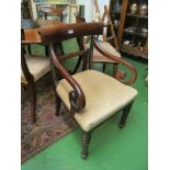 A 19th Century mahogany elbow chair