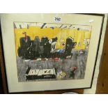 Fegelin - limited edition print Barcelona series scene of printing works 17/75