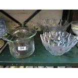 Various Swedish glass bowls