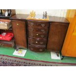 A small mahogany sideboard